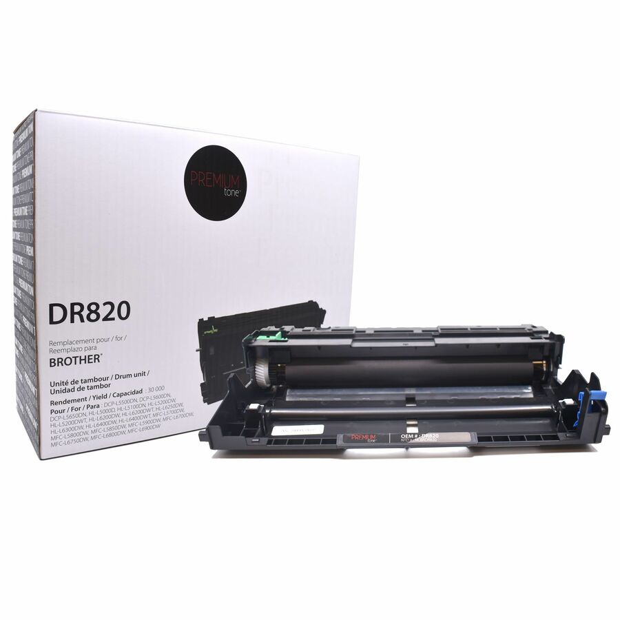 Premium Tone Drum Unit - Alternative for Brother DR820 - Black - 30000 Pages - 1 Pack