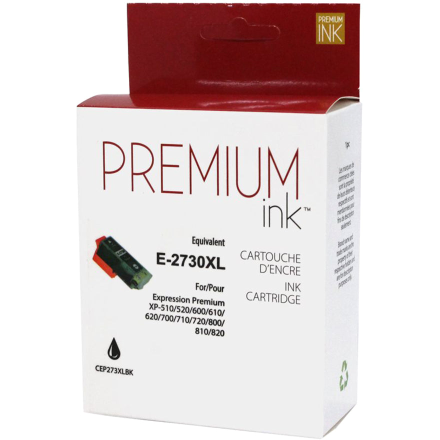 Premium Ink Ink Cartridge - Alternative for Epson T273XL020 - Black - 500 Pages - 1 Pack