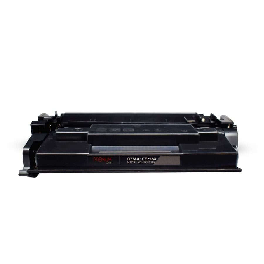 Premium Tone Toner Cartridge - Alternative for Hewlett Packard CF258X / 58X - Black - 10000 Pages - 1 Pack