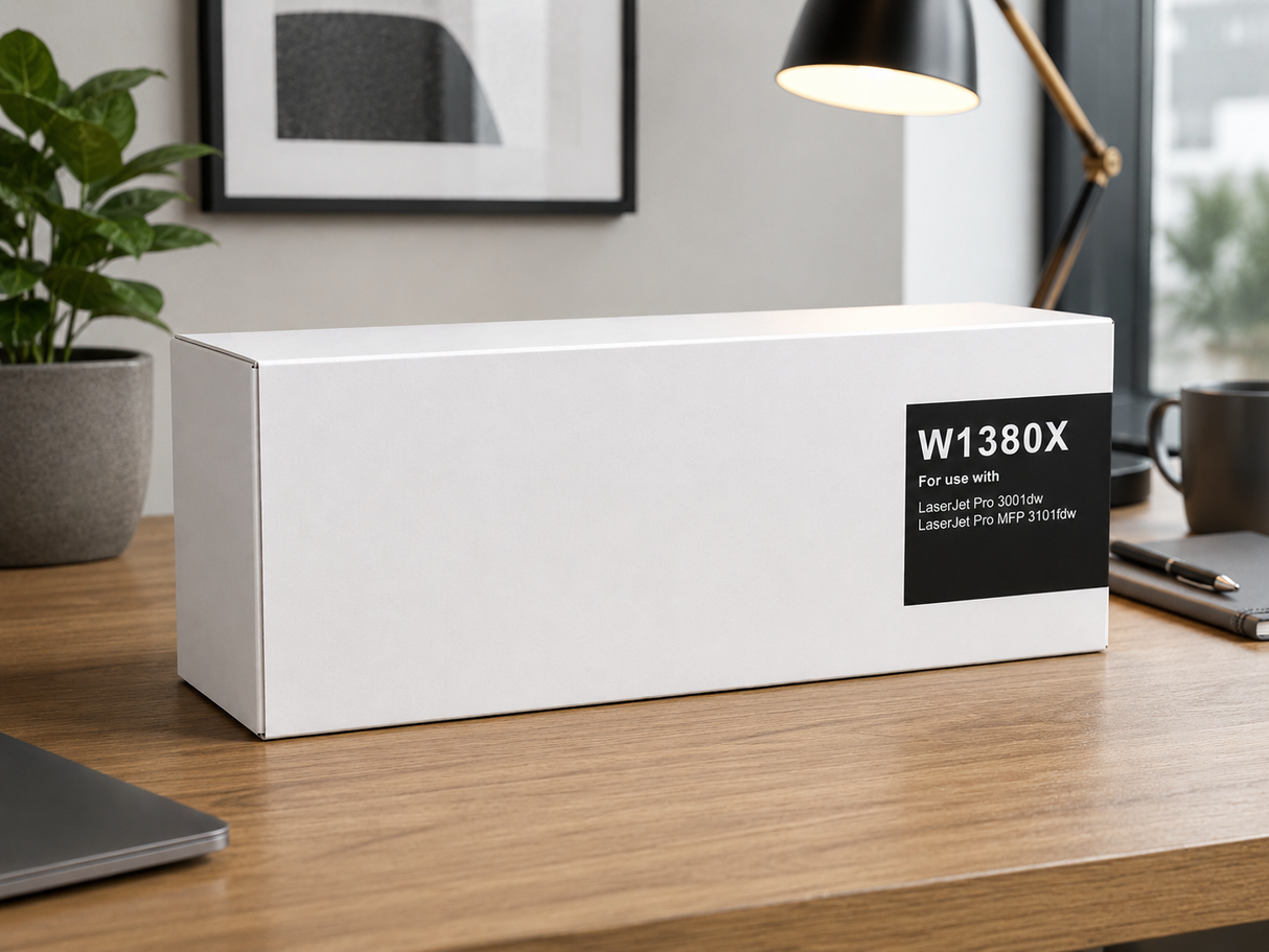 Compatible HP 138X W1380X Black Toner Cartridge High Yield - With Chip