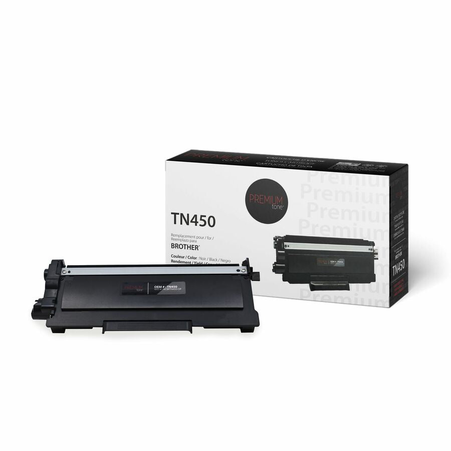 Premium Tone Toner Cartridge - Alternative for Brother TN450 - Black - 2600 Pages - 1 Pack