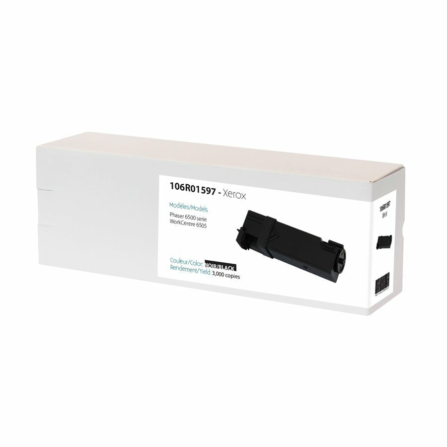 Premium Tone Toner Cartridge - Alternative for Xerox 106R01597 / 106R1597- Black - 3000 Pages - 1 Pack