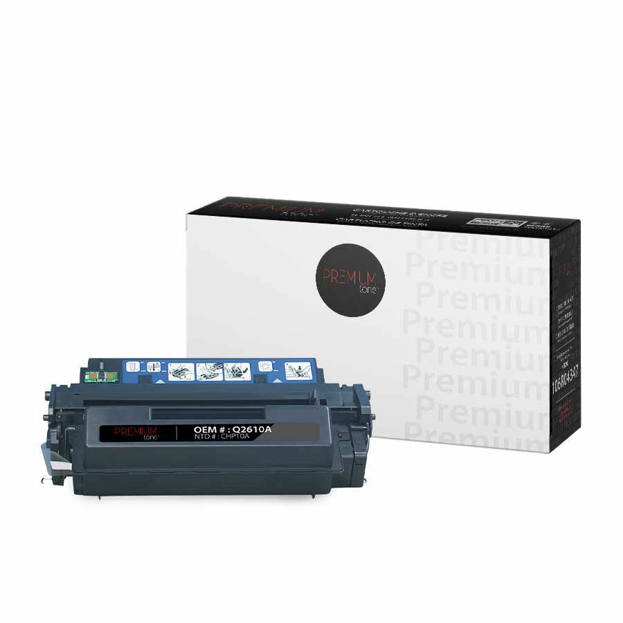 Premium Tone Toner Cartridge - Alternative for Hewlett Packard Q2610A / 10A - Black - 6000 Pages - 1 Pack