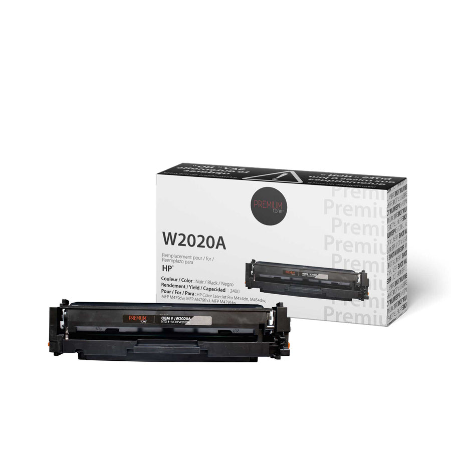 Premium Tone Toner Cartridge - Alternative for Hewlett Packard W2020A / 414A - Black - 2400 Pages - 1 Pack