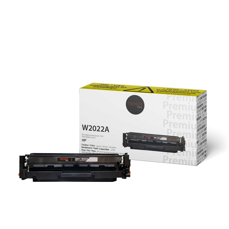 Premium Tone Toner Cartridge - Alternative for Hewlett Packard W2022A / 414A - Yellow - 2100 Pages - 1 Pack