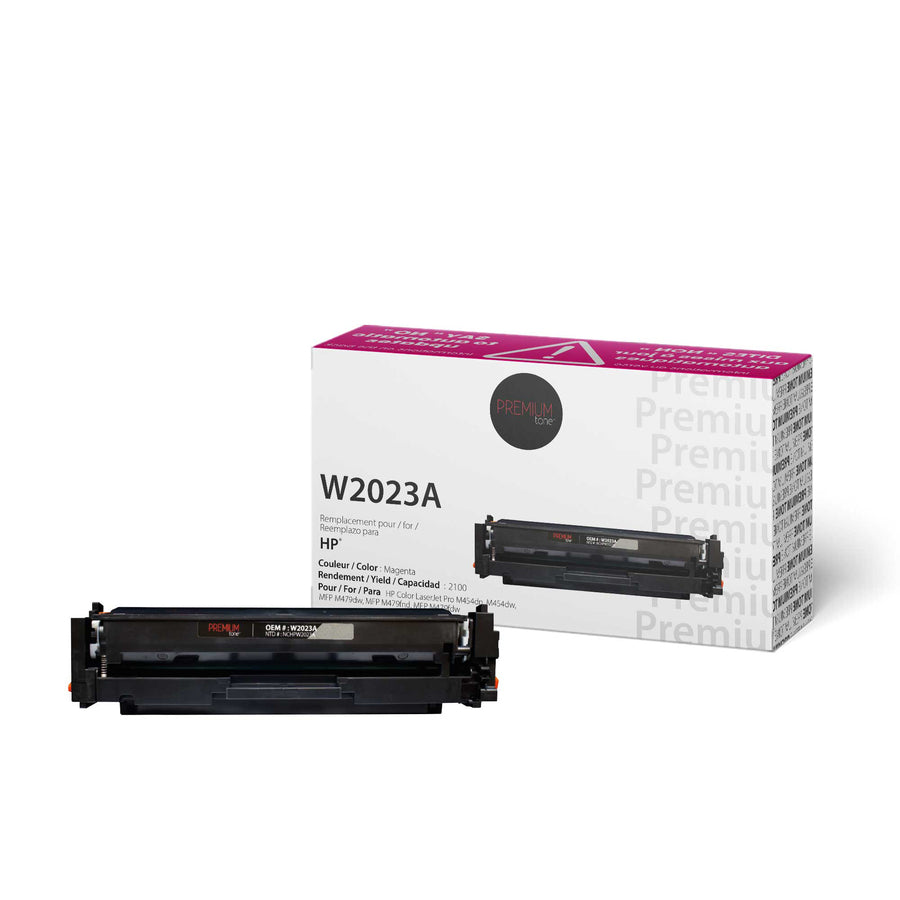 Premium Tone Toner Cartridge - Alternative for Hewlett Packard W2023A / 414A - Magenta - 2100 Pages - 1 Pack