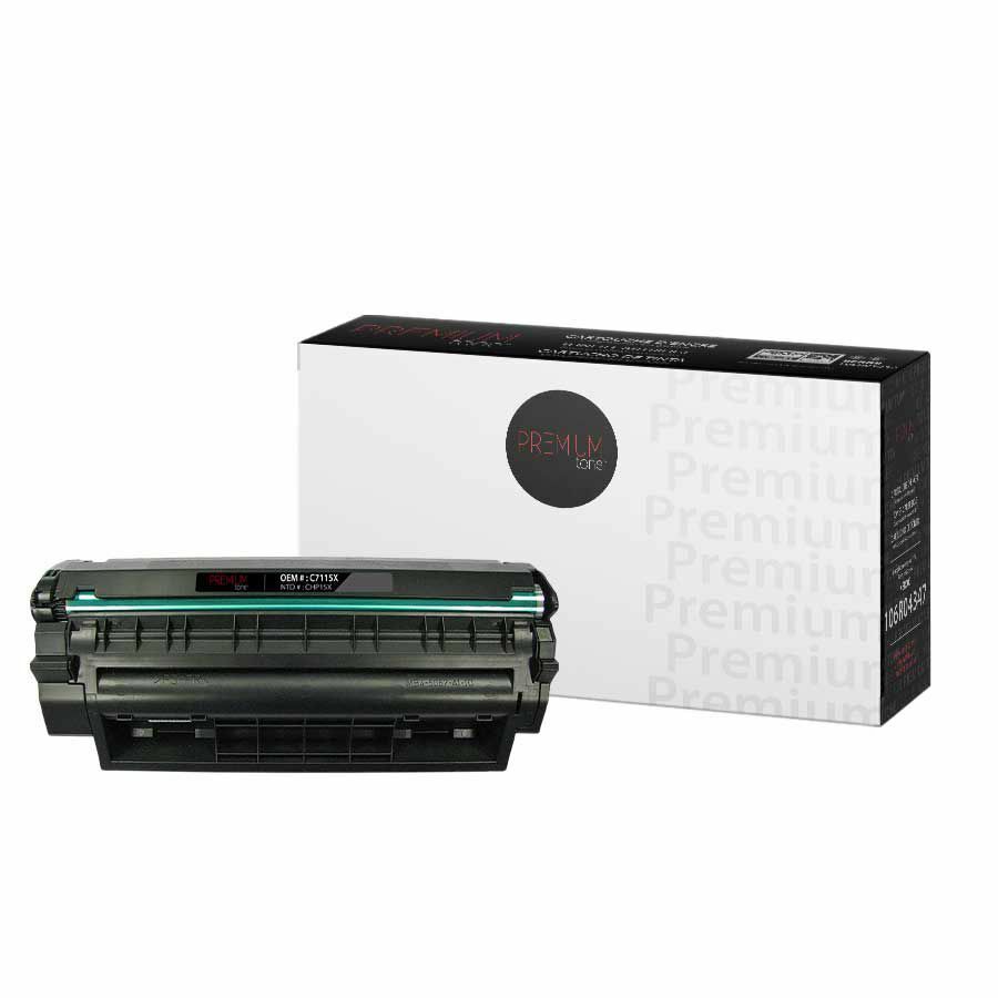 Premium Tone Toner Cartridge - Alternative for Hewlett Packard C7115X / 15X - Black - 3500 Pages - 1 Pack