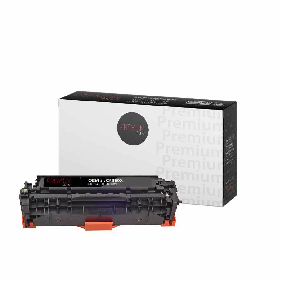 Premium Tone Toner Cartridge - Alternative for Hewlett Packard CF380X / 312X - Black - 4400 Pages - 1 Pack