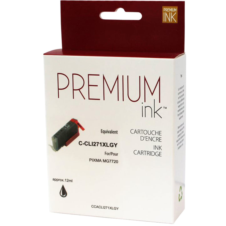 Premium Ink Ink Cartridge - Alternative for Canon CLI-271XLGY - Gray - 3350 Pages - 1 Pack