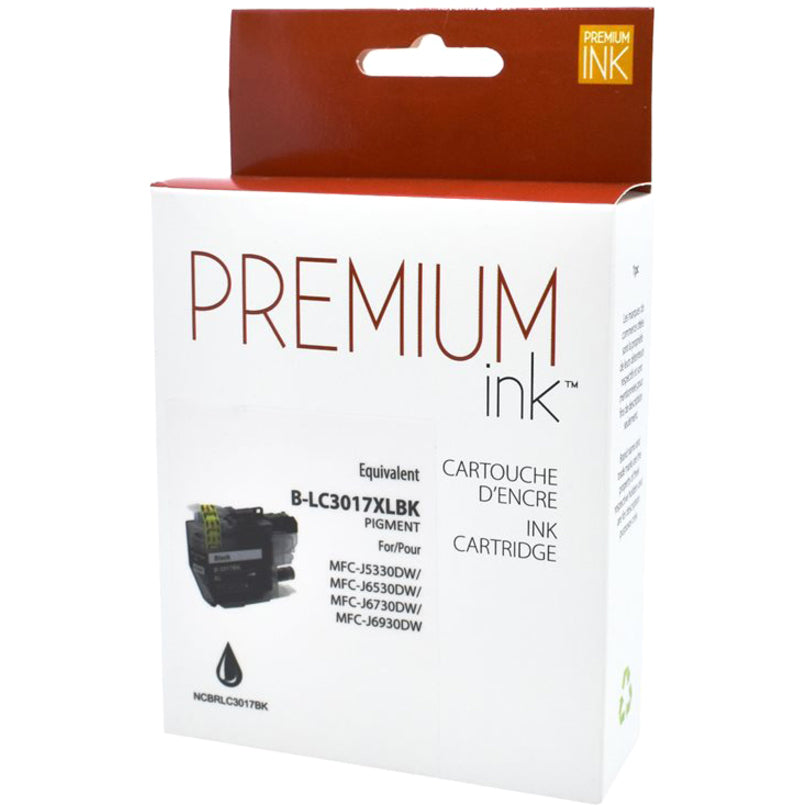 Premium Ink Ink Cartridge - Alternative for Brother LC3017BK - Pigment Black - 550 Pages - 1 Pack