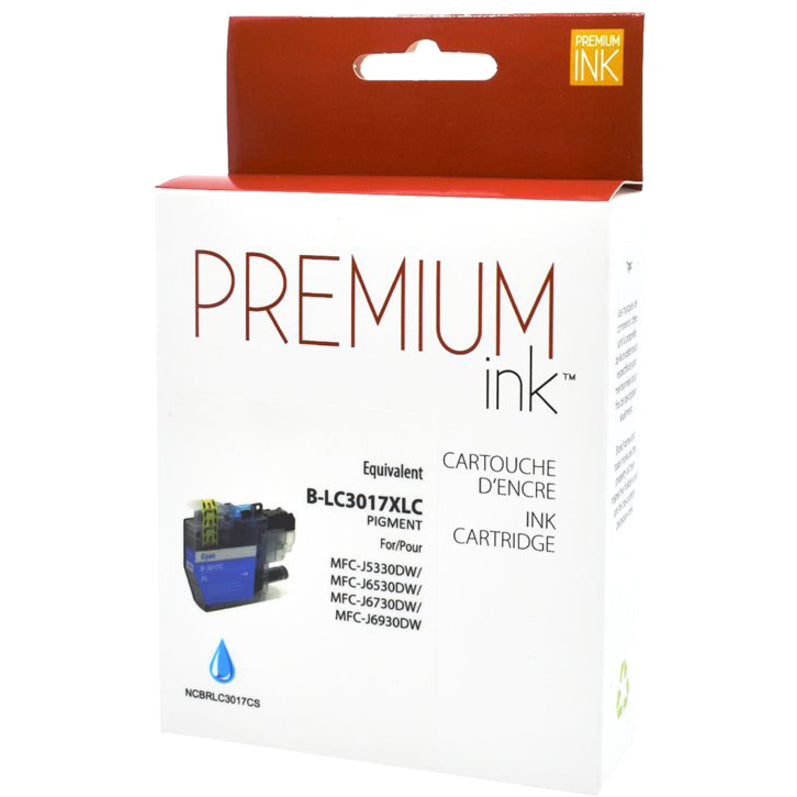 Premium Ink Ink Cartridge - Alternative for Brother LC3017CS - Cyan - 550 Pages - 1 Pack