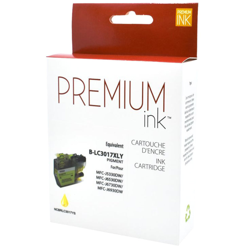 Premium Ink Ink Cartridge - Alternative for Brother LC3017YS - Yellow - 550 Pages - 1 Pack