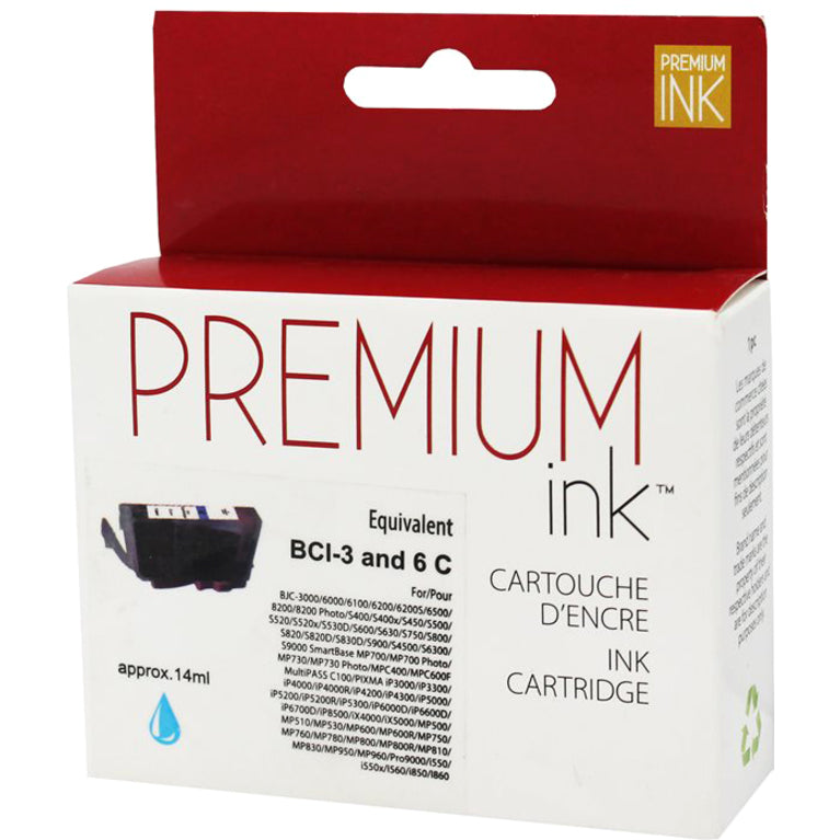 Premium Ink Ink Cartridge - Alternative for Canon BCI-3EC - Cyan - 420 Pages - 1 Pack