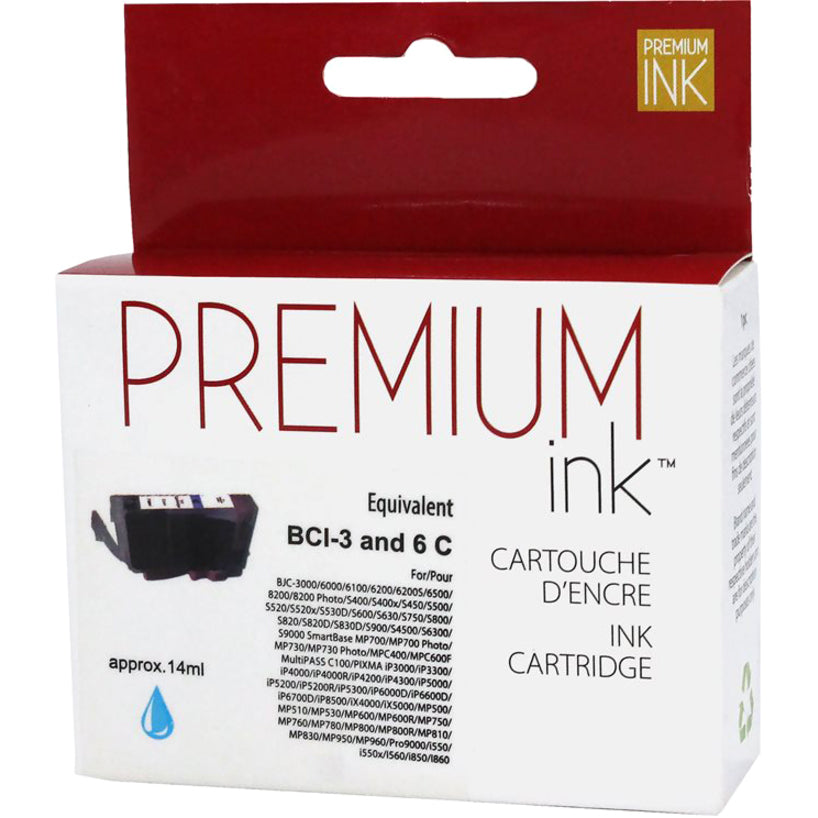 Premium Ink Ink Cartridge - Alternative for Canon BCI-3EPC - Photo Cyan - 420 Pages - 1 Pack