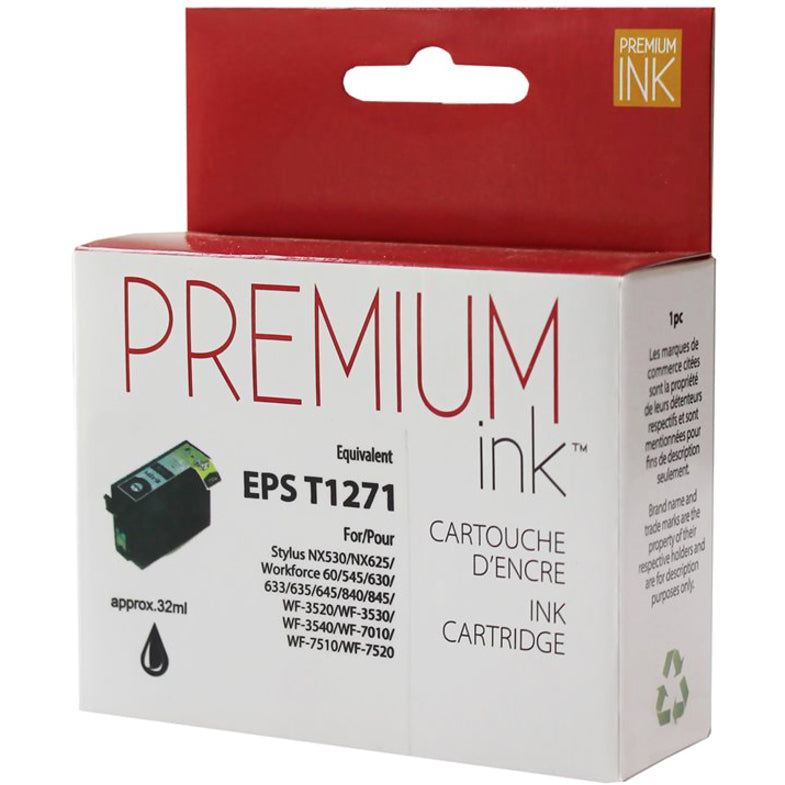 Premium Ink Ink Cartridge - Alternative for Epson T127120 - Black - 945 Pages - 1 Pack