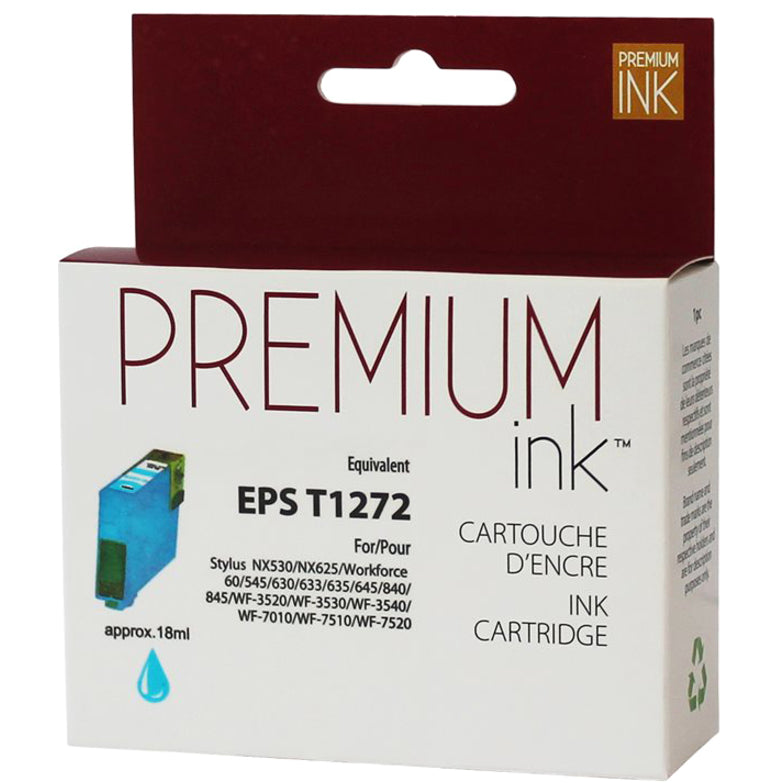 Premium Ink Ink Cartridge - Alternative for Epson T127220 - Cyan - 755 Pages - 1 Pack