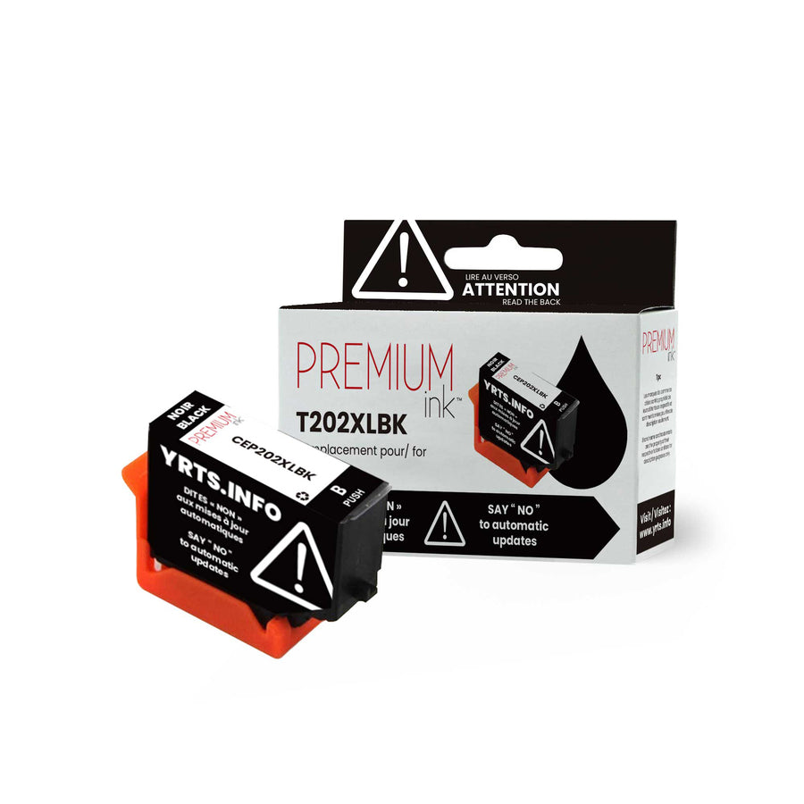 Premium Ink Ink Cartridge - Alternative for Epson T202XL120 - Black - 550 Pages - 1 Pack