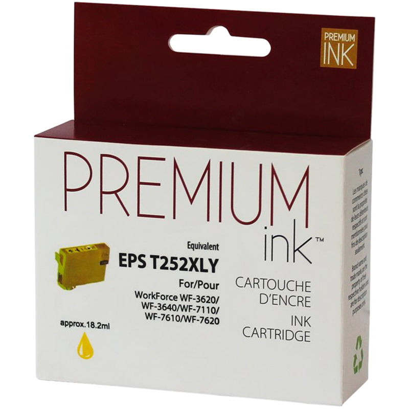 Premium Ink Ink Cartridge - Alternative for Epson T252XL420 - Yellow - 1100 Pages - 1 Pack