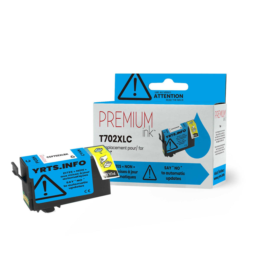 Premium Ink Ink Cartridge - Alternative for Epson T702XL220 - Cyan - 950 Pages - 1 Pack