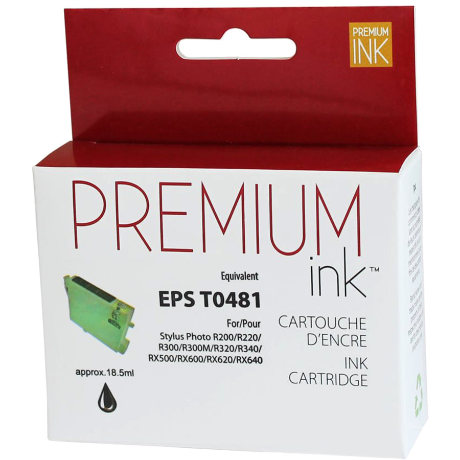 Premium Ink Ink Cartridge - Alternative for Epson T048120 - Black - 650 Pages - 1 Pack