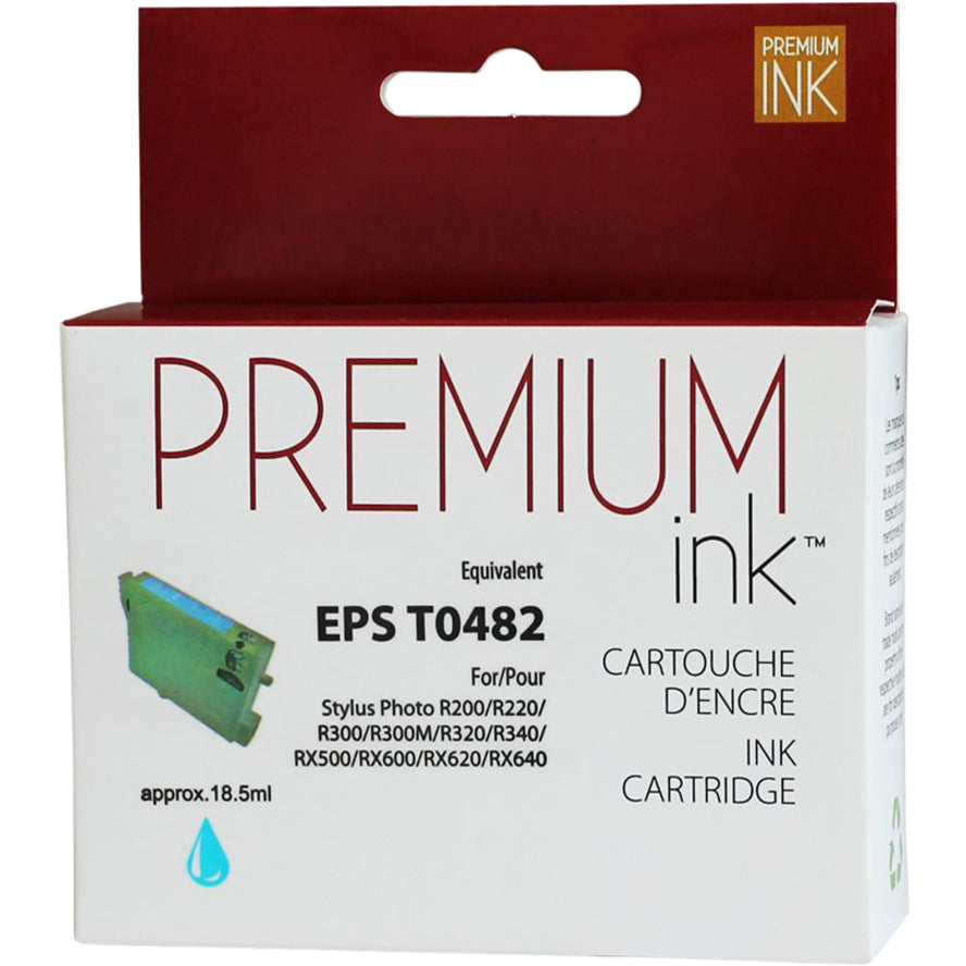 Premium Ink Ink Cartridge - Alternative for Epson T048220 - Cyan - 400 Pages - 1 Pack