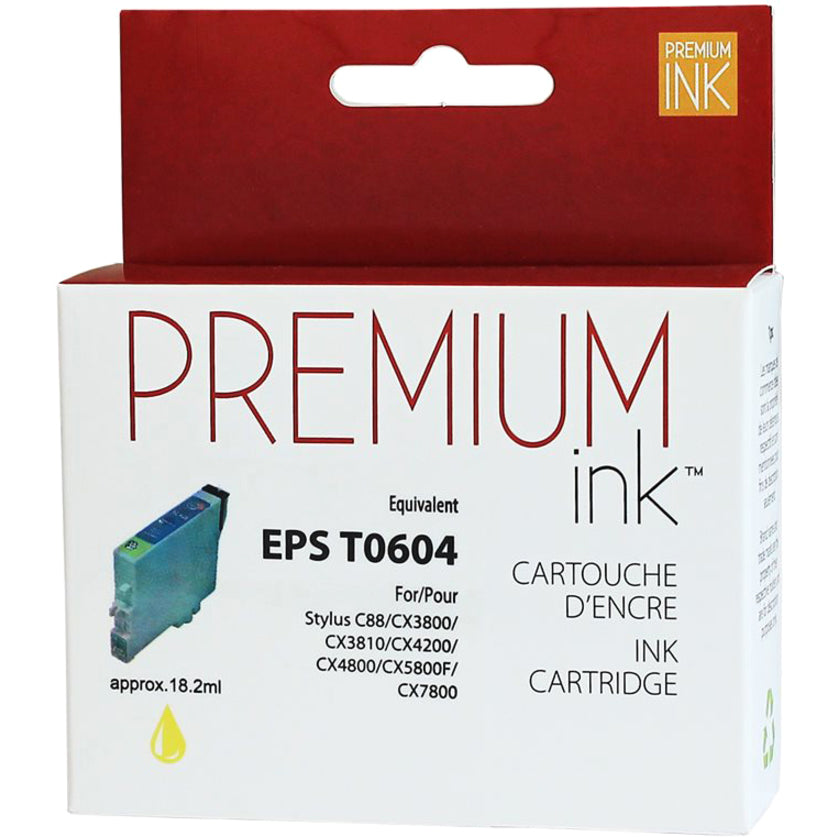 Premium Ink Ink Cartridge - Alternative for Epson T060420 - Yellow - 450 Pages - 1 Pack