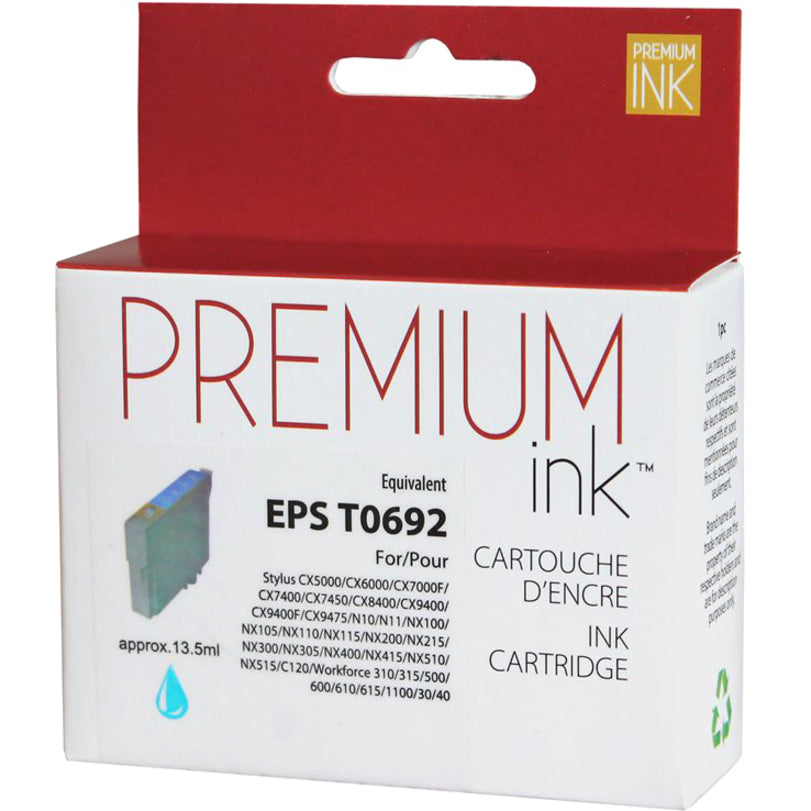 Premium Ink Ink Cartridge - Alternative for Epson T069220 - Cyan - 350 Pages - 1 Pack