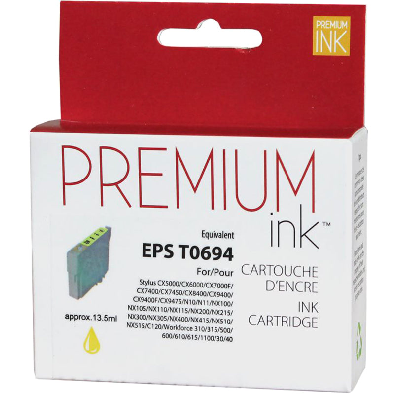 Premium Ink Ink Cartridge - Alternative for Epson T069420 - Yellow - 350 Pages - 1 Pack