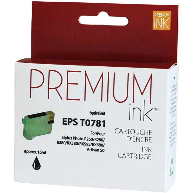 Premium Ink Ink Cartridge - Alternative for Epson T078120 - Black - 350 Pages - 1 Pack