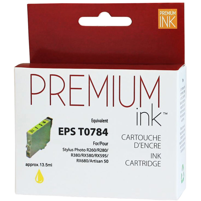 Premium Ink Ink Cartridge - Alternative for Epson T078420 - Yellow - 525 Pages - 1 Pack