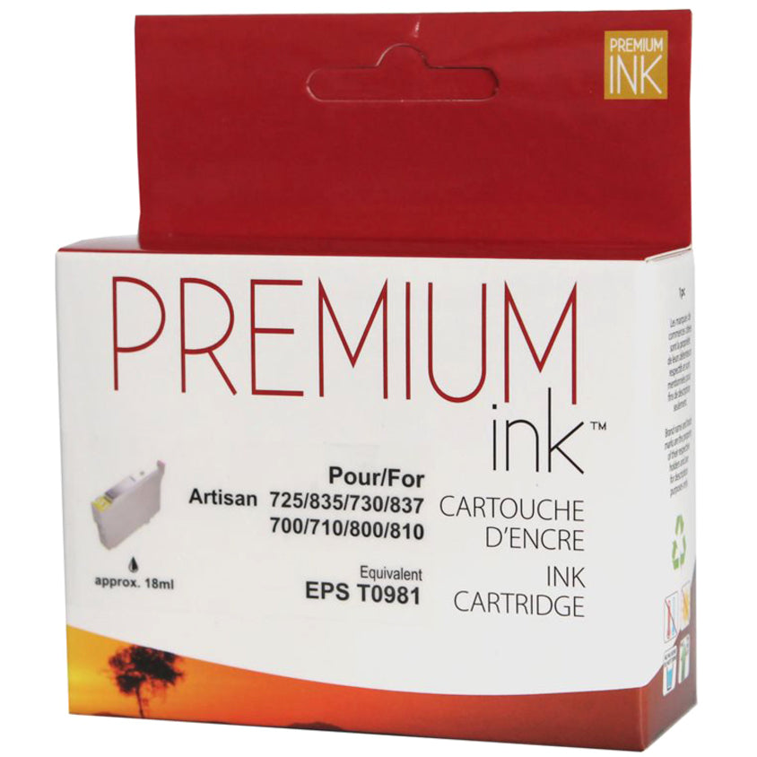 Premium Ink Ink Cartridge - Alternative for Epson T098120 - Black - 545 Pages - 1 Pack