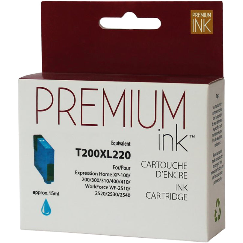 Premium Ink Ink Cartridge - Alternative for Epson T200XL220 - Cyan - 500 Pages - 1 Pack