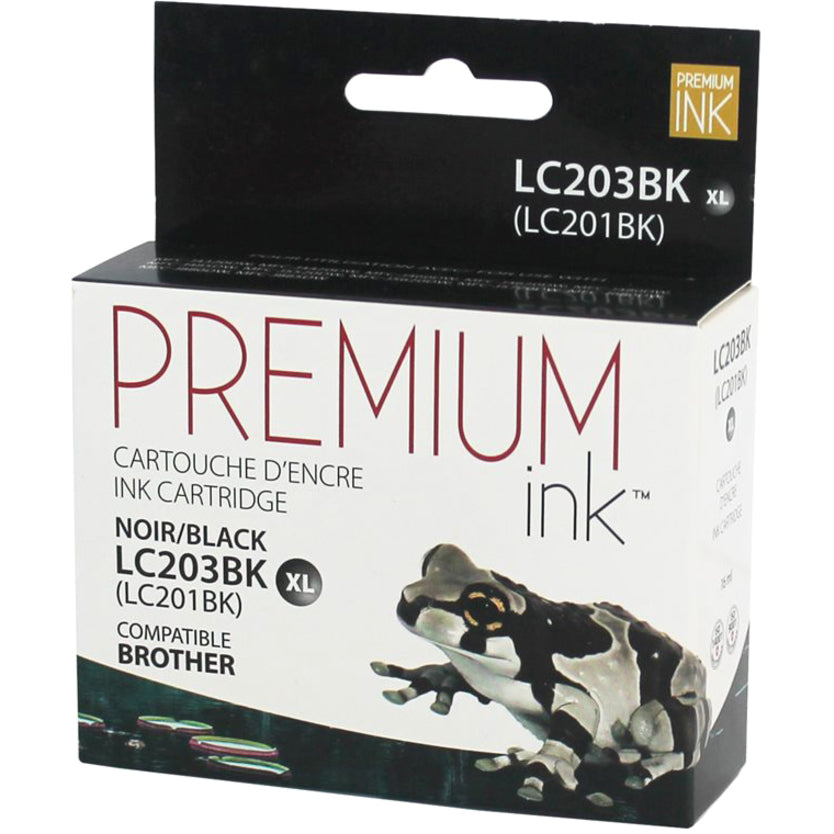 Premium Ink Ink Cartridge - Alternative for Brother LC203BKS - Black - 550 Pages - 1 Pack