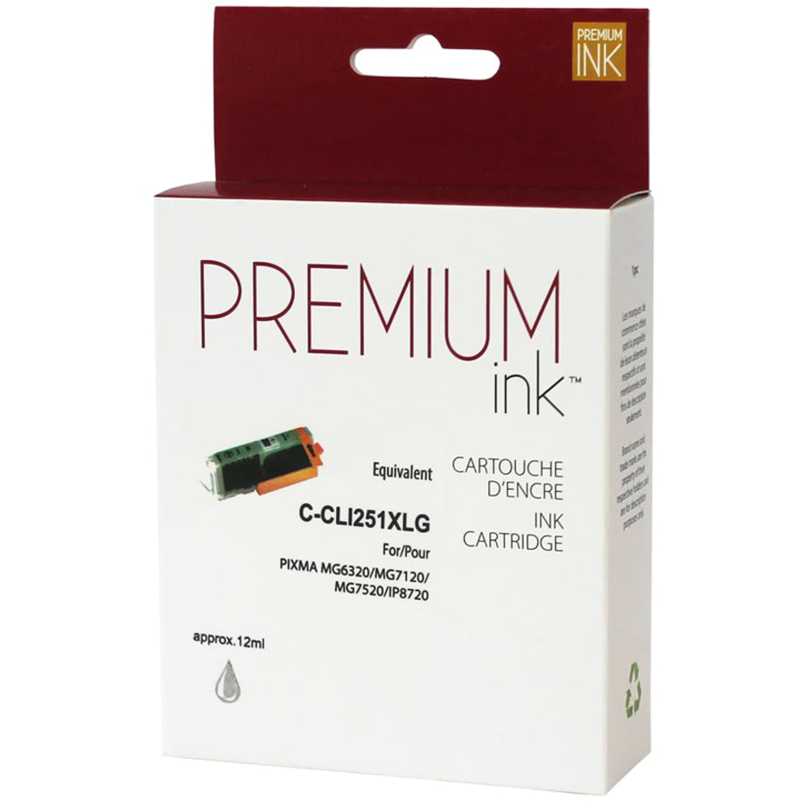 Premium Ink Ink Cartridge - Alternative for Canon CLI-251XLGY - Gray - 660 Pages - 1 Pack