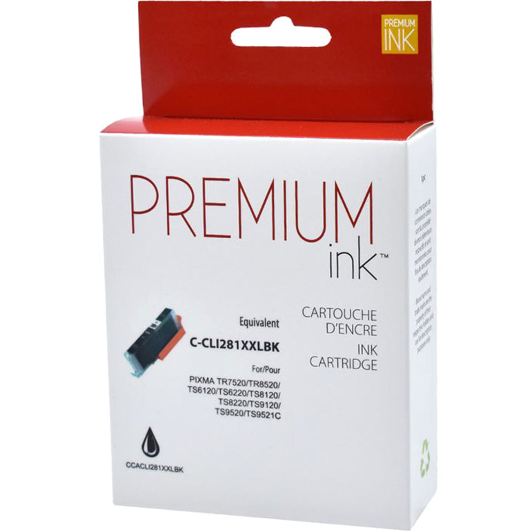 Premium Ink Ink Cartridge - Alternative for Canon CLI-281XXLBK - Black - 830 Pages - 1 Pack