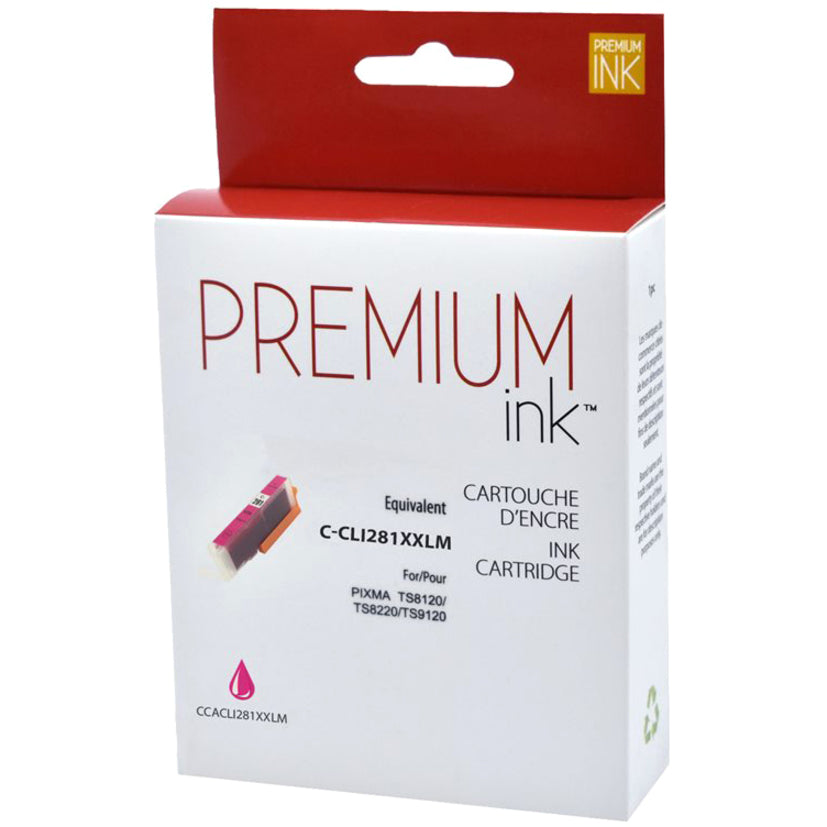 Premium Ink Ink Cartridge - Alternative for Canon CLI-281XXLM - Magenta - 830 Pages - 1 Pack