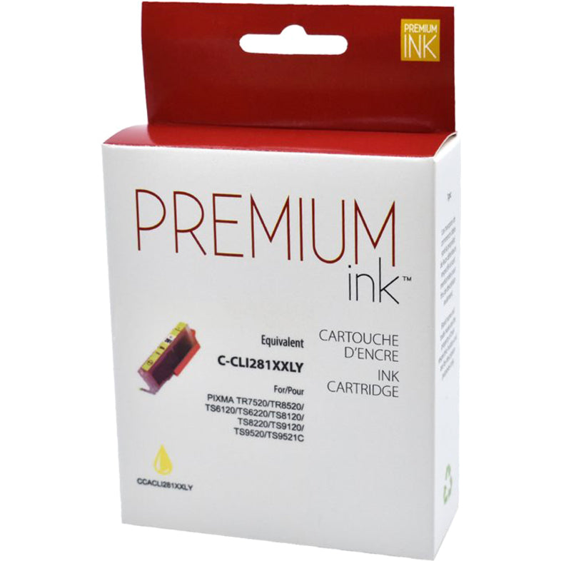 Premium Ink Ink Cartridge - Alternative for Canon CLI-281XXLY - Yellow - 830 Pages - 1 Pack