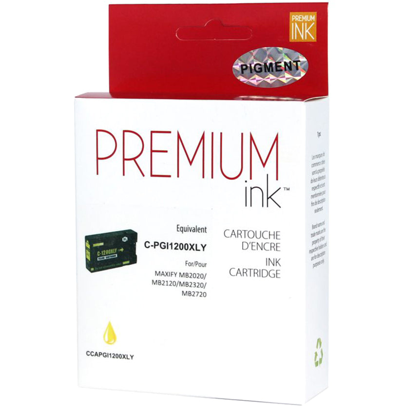 Premium Ink Ink Cartridge - Alternative for Canon PGI1200XLY - Yellow - 900 Pages - 1 Pack