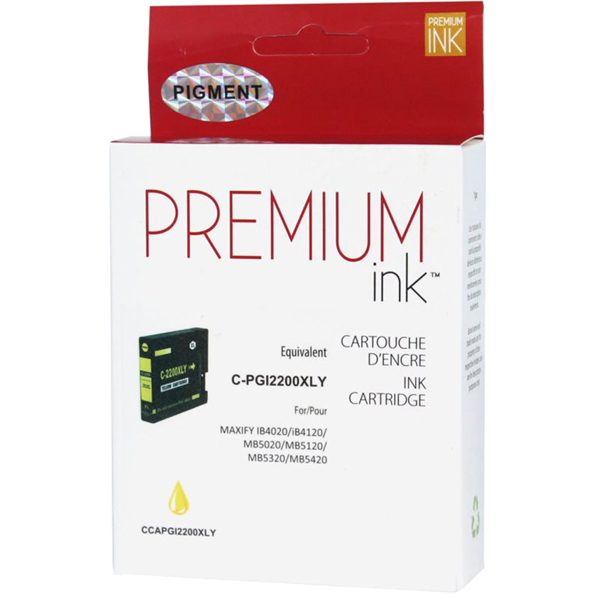 Premium Ink Ink Cartridge - Alternative for Canon PGI2200XLY - Yellow - 1500 Pages - 1 Pack