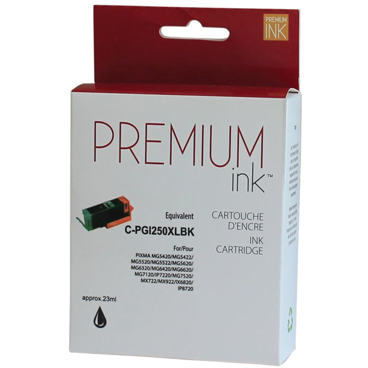 Premium Ink Ink Cartridge - Alternative for Canon PGI250XL - Black - 500 Pages - 1 Pack