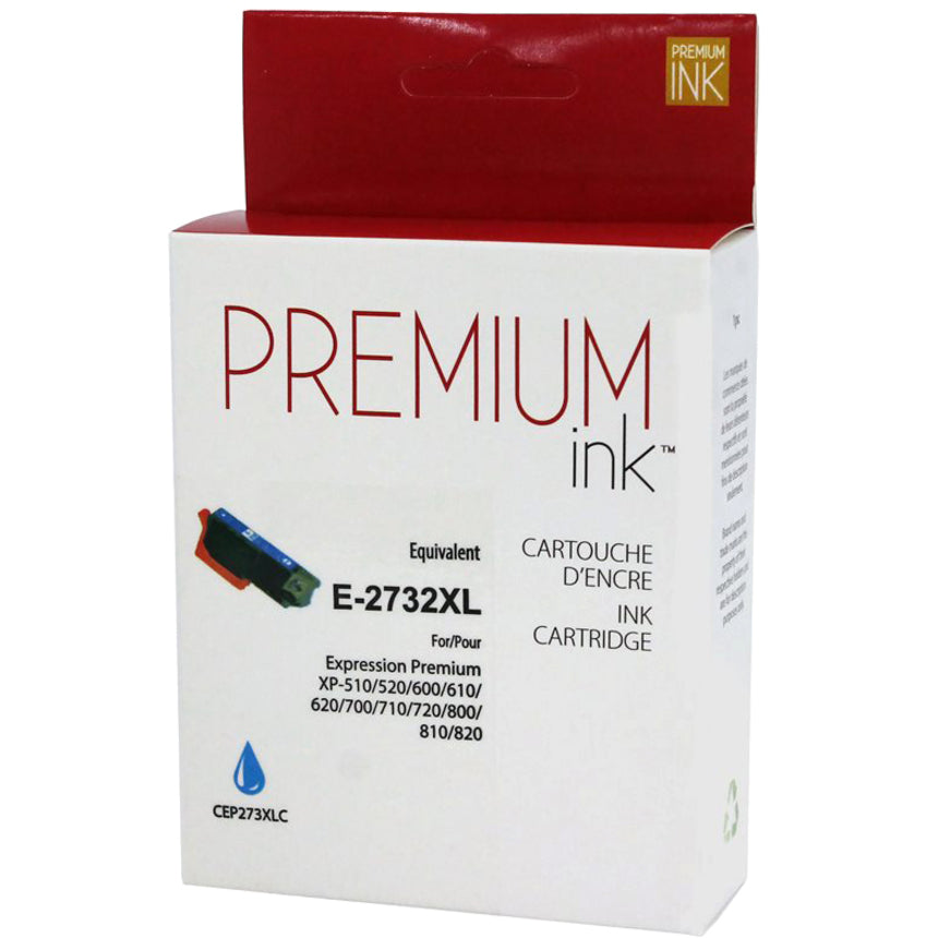 Premium Ink Ink Cartridge - Alternative for Epson T273XL220 - Cyan - 650 Pages - 1 Pack