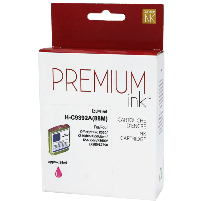 Premium Ink Ink Cartridge - Alternative for Hewlett Packard C9392AN / 88XL - Magenta - 1700 Pages - 1 Pack