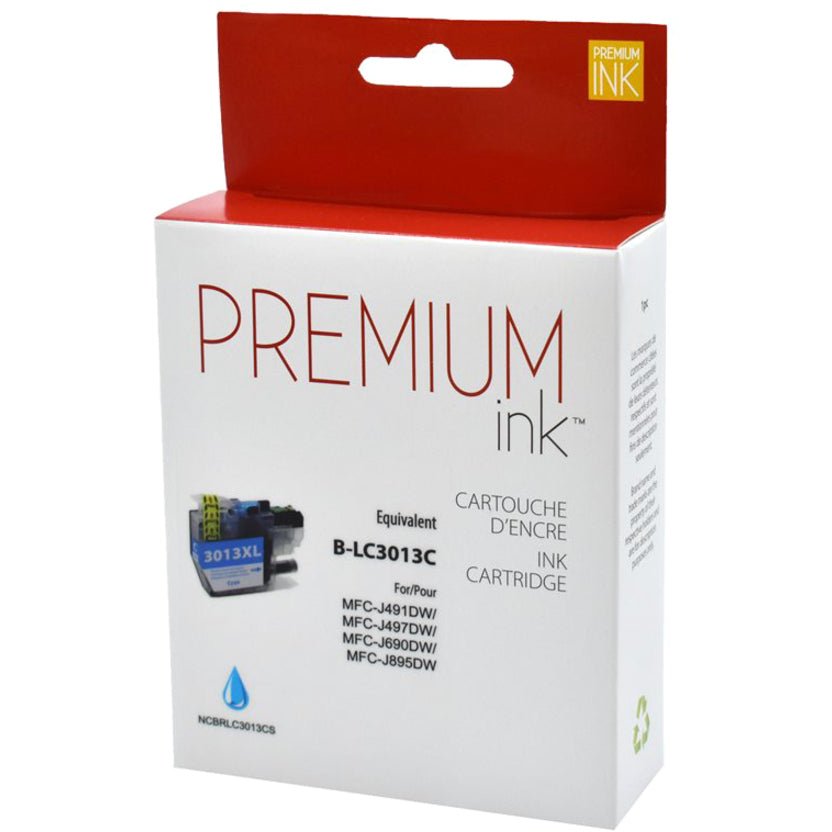 Premium Ink Ink Cartridge - Alternative for Brother LC3013CS - Pigment Cyan - 400 Pages - 1 Pack