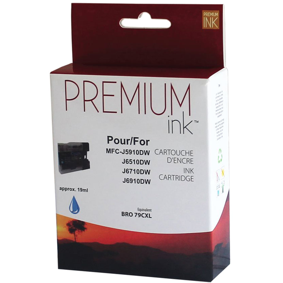 Premium Ink Ink Cartridge - Alternative for Brother LC79C - Cyan - 1200 Pages - 1 Pack