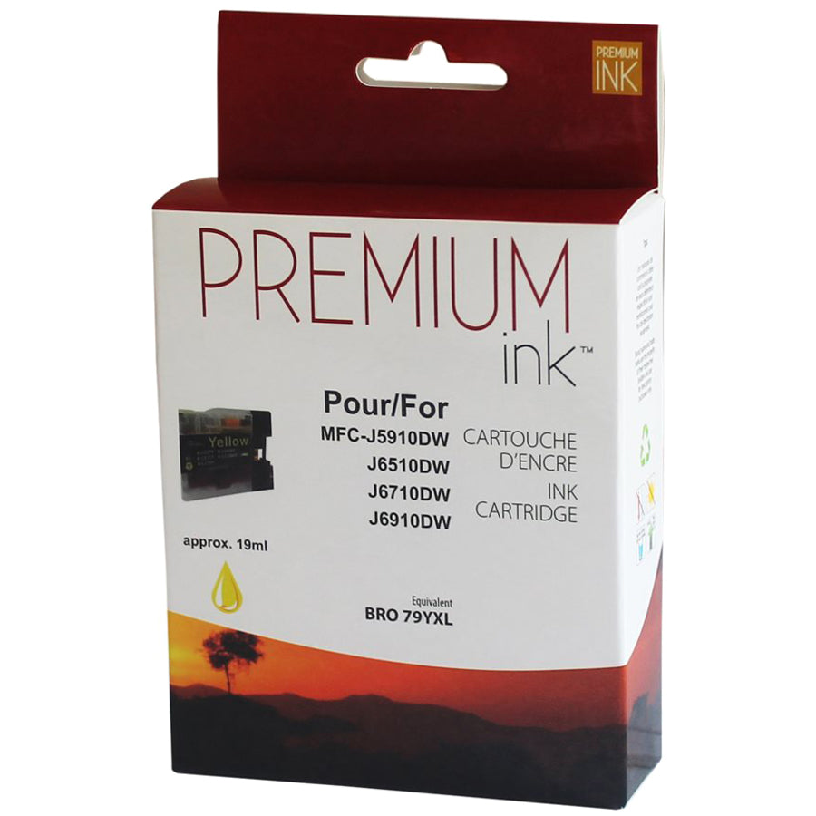 Premium Ink Ink Cartridge - Alternative for Brother LC79Y - Yellow - 1200 Pages - 1 Pack