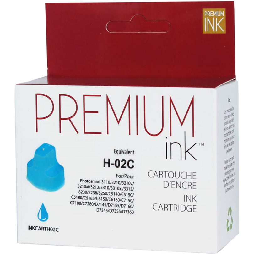 Premium Ink Ink Cartridge - Alternative for Hewlett Packard C8771WN / 02 - Cyan - 350 Pages - 1 Pack