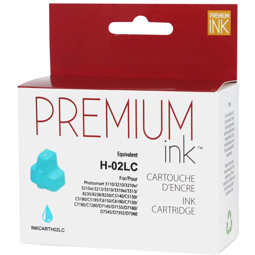 Premium Ink Ink Cartridge - Alternative for Hewlett Packard C8774WN / 02 - Light Cyan - 350 Pages - 1 Pack