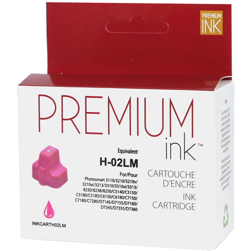 Premium Ink Ink Cartridge - Alternative for Hewlett Packard C8775WN / 02 - Light Magenta - 350 Pages - 1 Pack