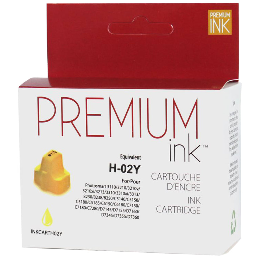 Premium Ink Ink Cartridge - Alternative for Hewlett Packard C8773WN / 02 - Yellow - 350 Pages - 1 Pack