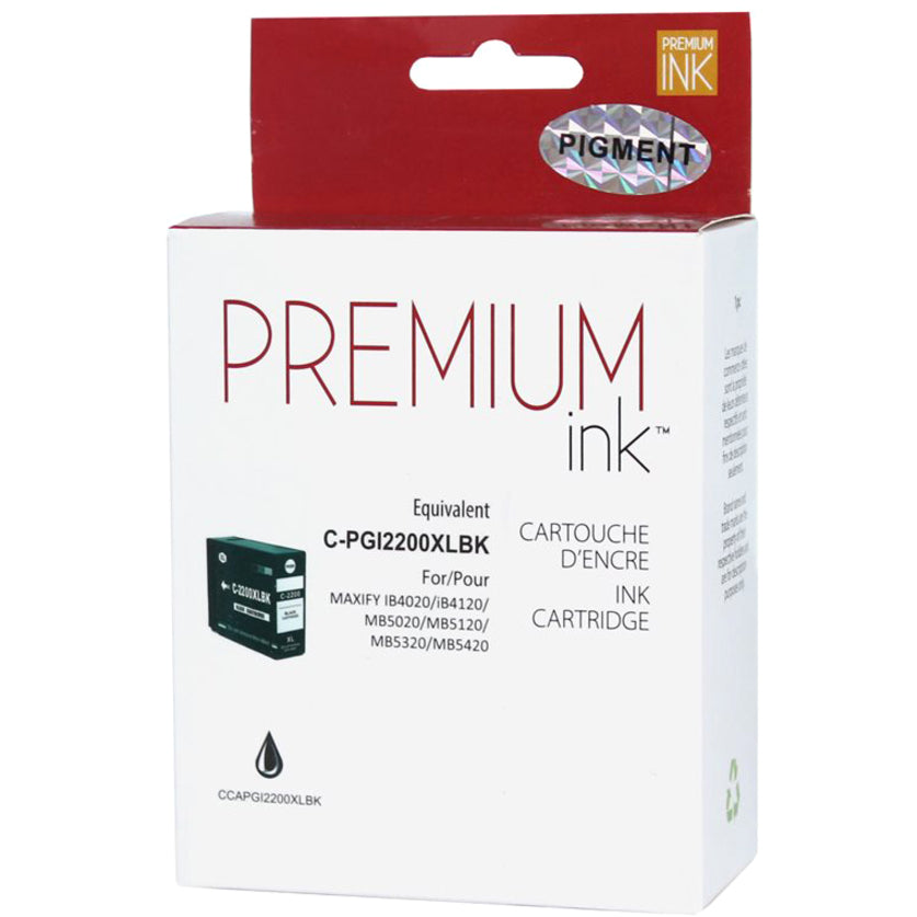 Premium Ink Ink Cartridge - Alternative for Canon PGI2200XLBK - Black - 2500 Pages - 1 Pack